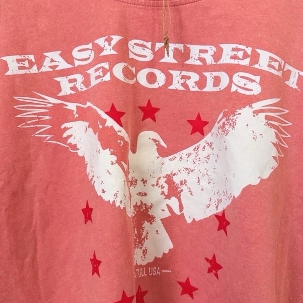 Blue Velvet NWT Easy Street Pink Eagle Oversized Graphic Tee - Picture 4 of 6